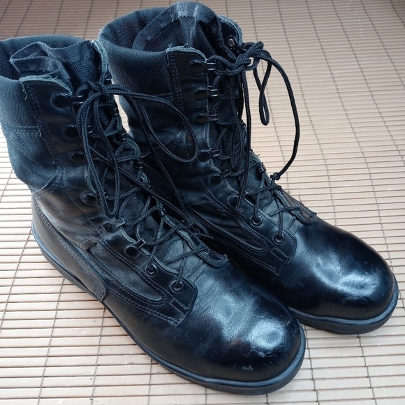 Belleville Boots TRP 300 men\'s sz 9.5R. Steel toe. black leather and nylon. Vibr main image 8
